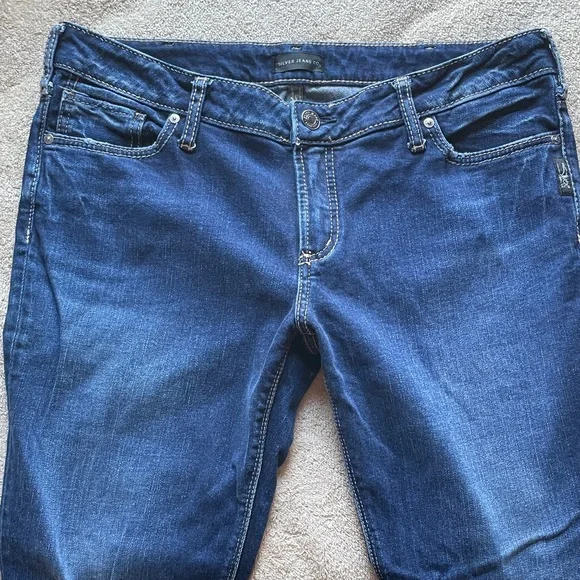 Silver Jeans 33/29 Women's Dark Blue Skinny Jeans - Picture 2 of 11